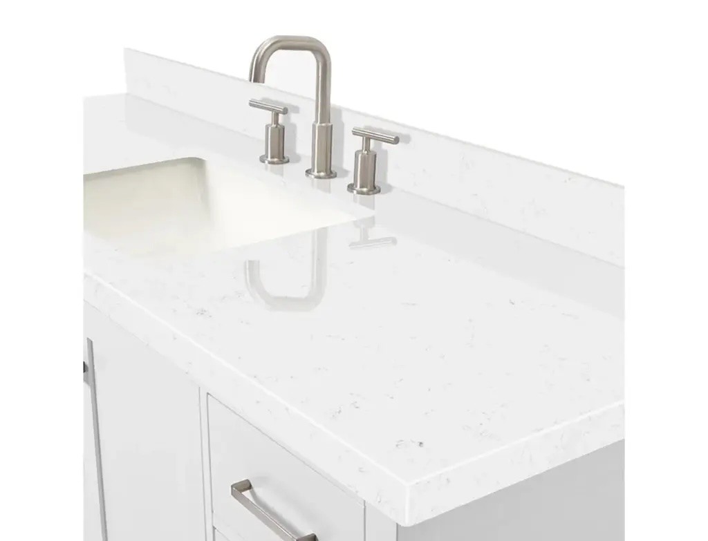 quartz / porcelain top bathroom cabinet vanity manufacturer in turkey 