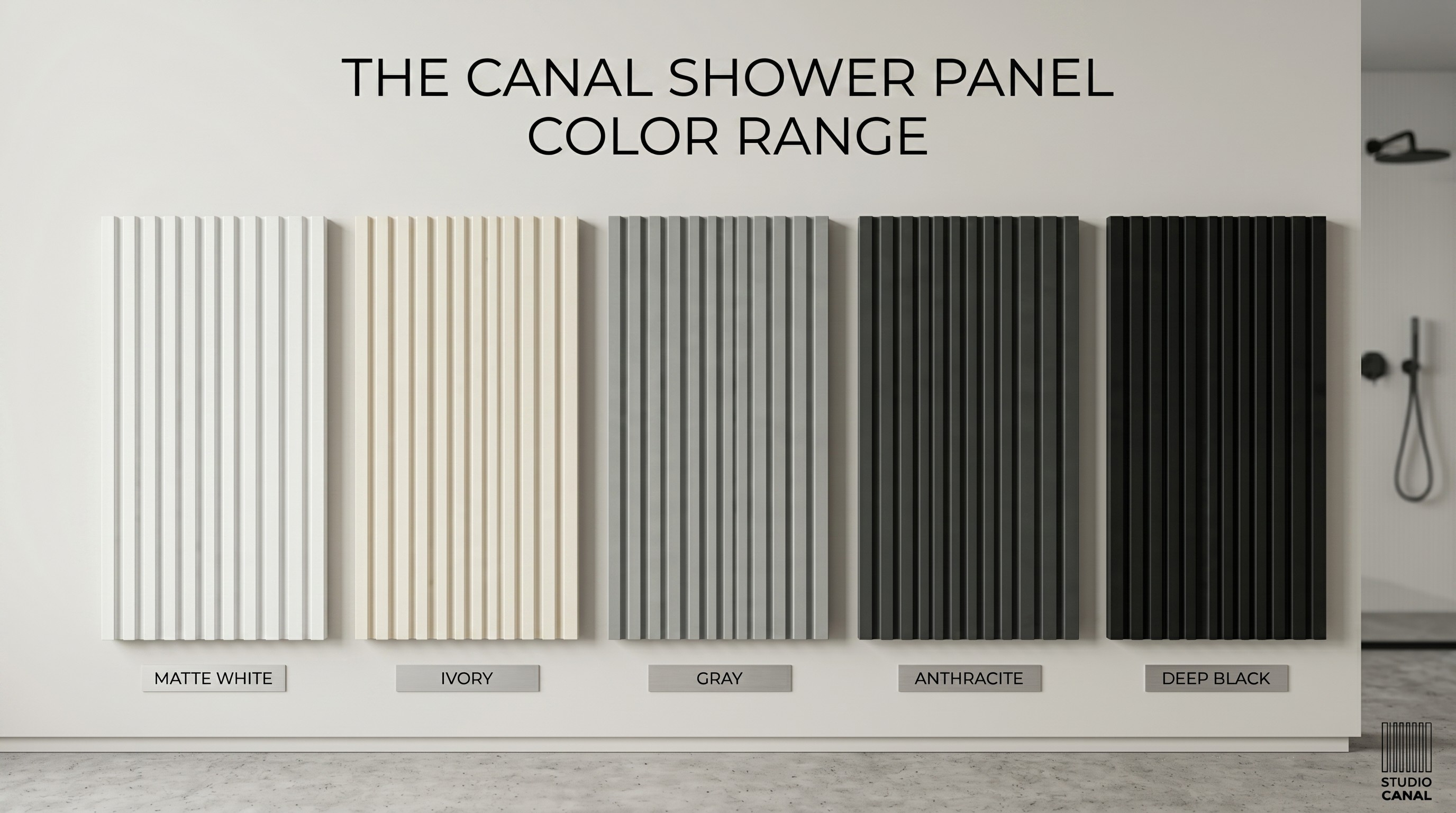 Canal Style Bathroom Set, Architectural Elegance in Solid Surface Made in Turkey