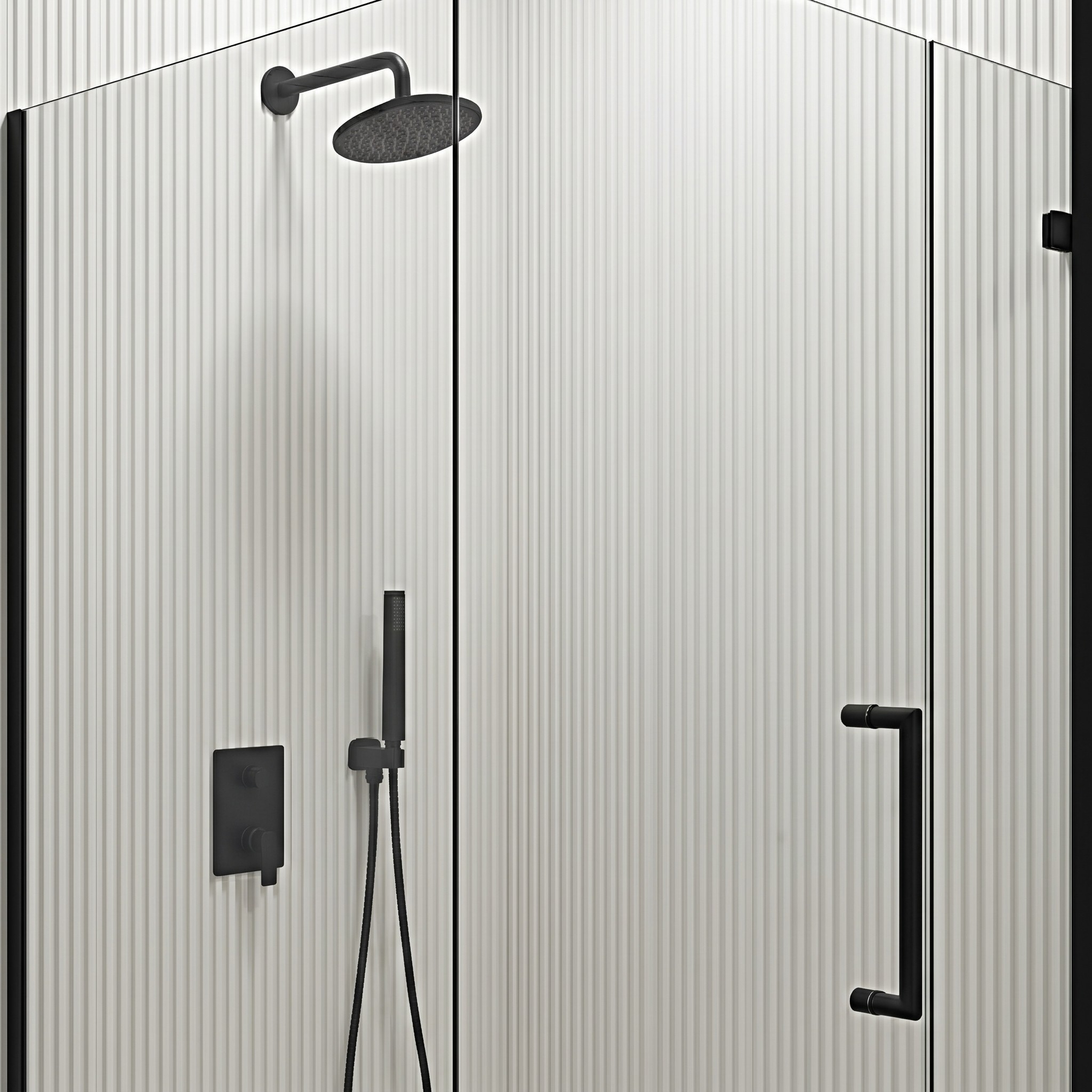 Canal Style Bathroom Set, Architectural Elegance in Solid Surface Made in Turkey