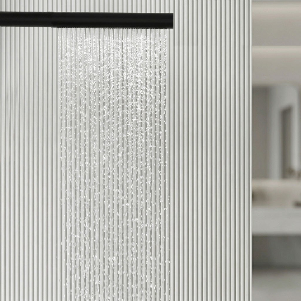 Canal Style Bathroom Set, Architectural Elegance in Solid Surface Made in Turkey