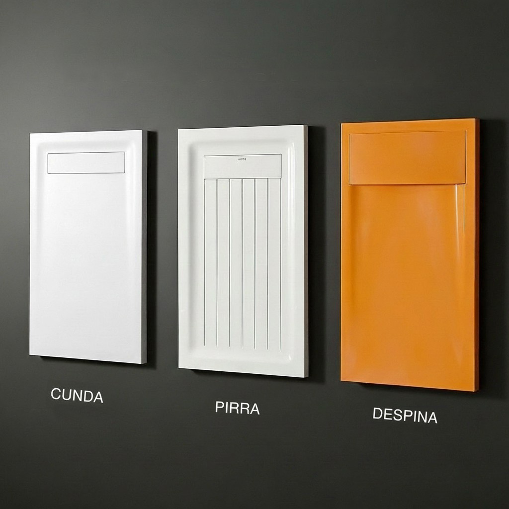 Diamond Style Bathroom Set, Architectural Elegance in Solid Surface Made in Turkey