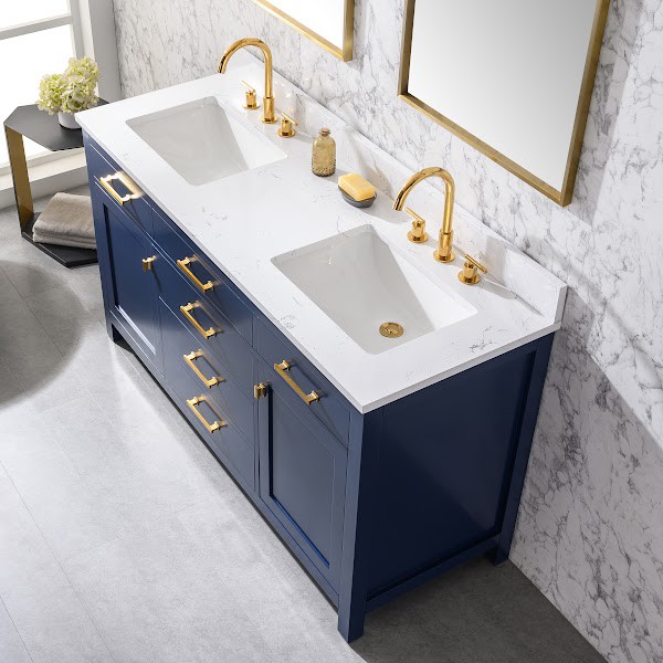 quartz / porcelain top bathroom cabinet vanity manufacturer in turkey 