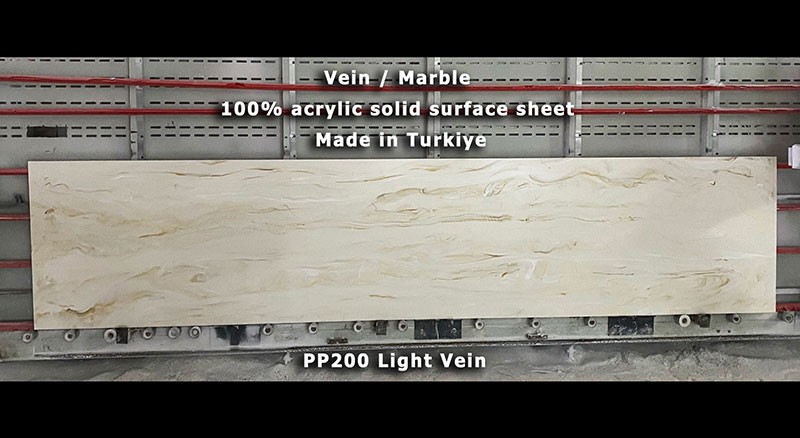 vein marble acrylic solid surface manufacturer in turkey