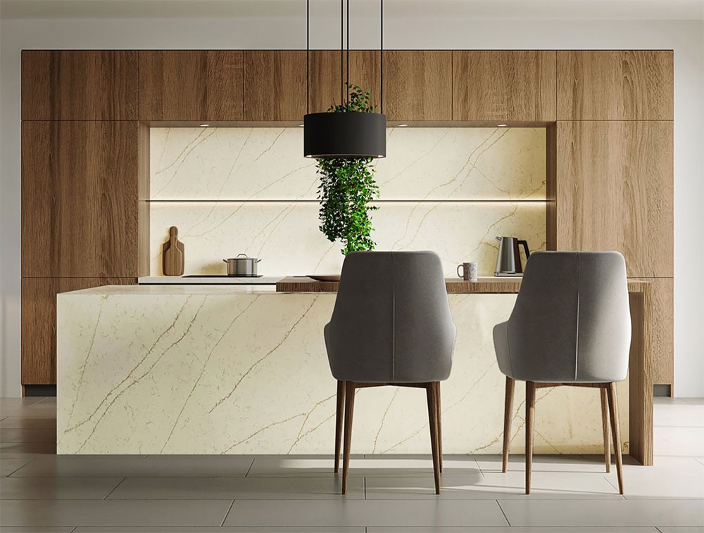 calacatta quartz countertop slab factory in turkey