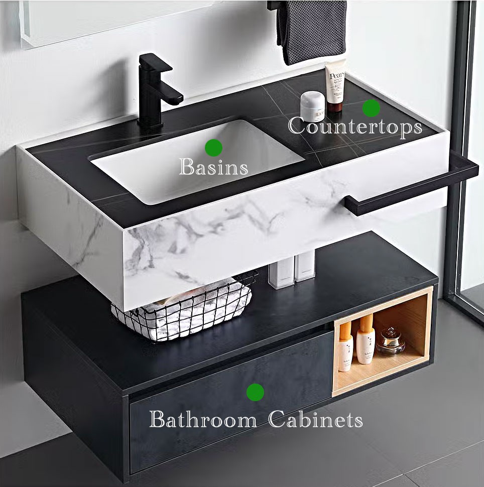 porcelain granit bathroom cabinet vanity manufacturer in turkey 