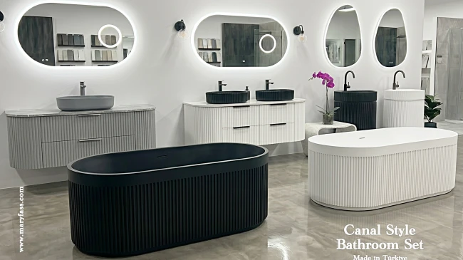Designing with the Canal Style Bathroom Set: Architectural Elegance in Solid Surface