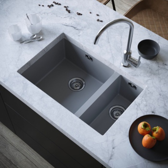 203 Maryfass undermount double bowl kitchen corian sink