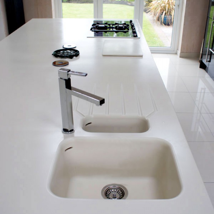309 Maryfass undermount single bowl kitchen corian sink