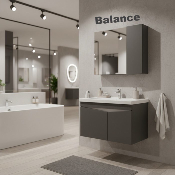 Balance 80 pvc bathroom cabinet vanity