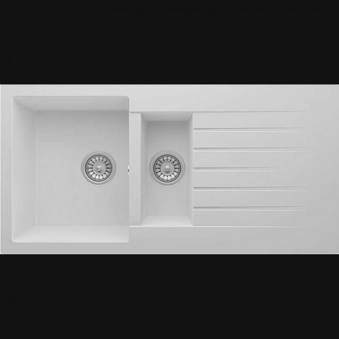 BS 100501 Maryfass double bowl kitchen quartz sink