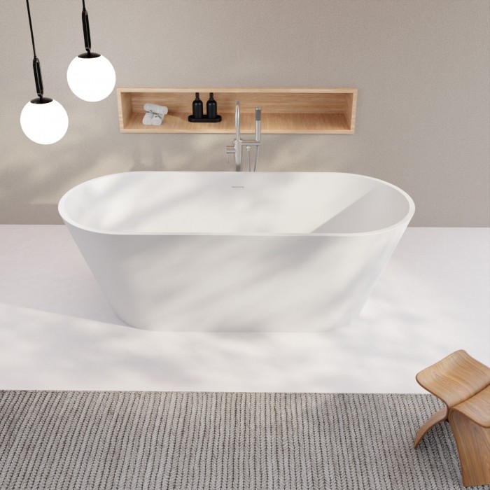 Corvus Solid Surface Freestanding Bathtub