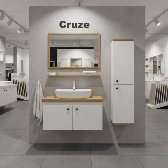 Cruze pvc bathroom cabinet vanity