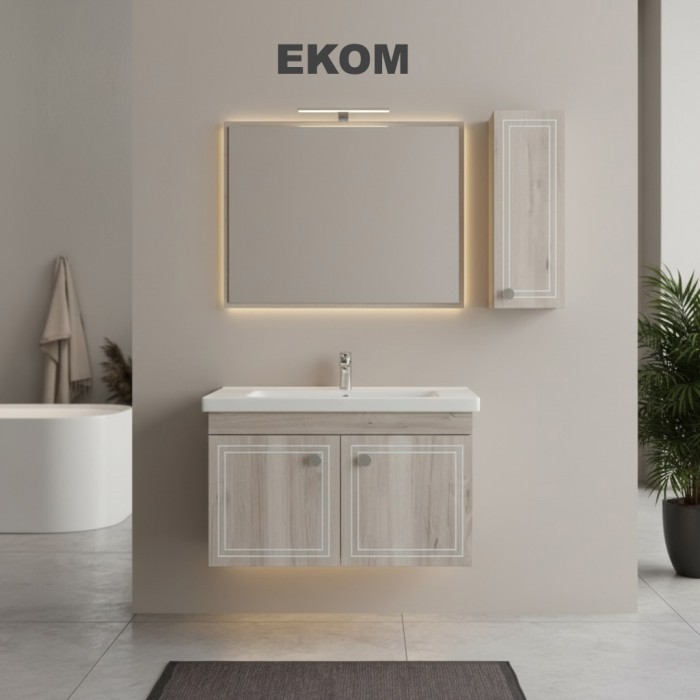 Ekom pvc bathroom cabinet vanity