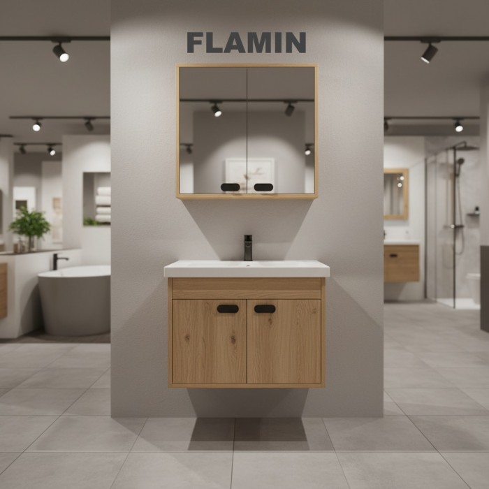 Flamin pvc bathroom cabinet vanity