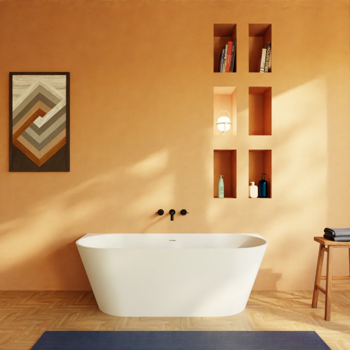 Gemini Solid Surface Freestanding Bathtub