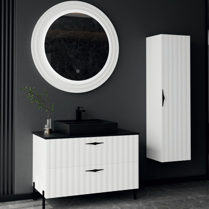 Scoby lacquer bathroom cabinet vanity