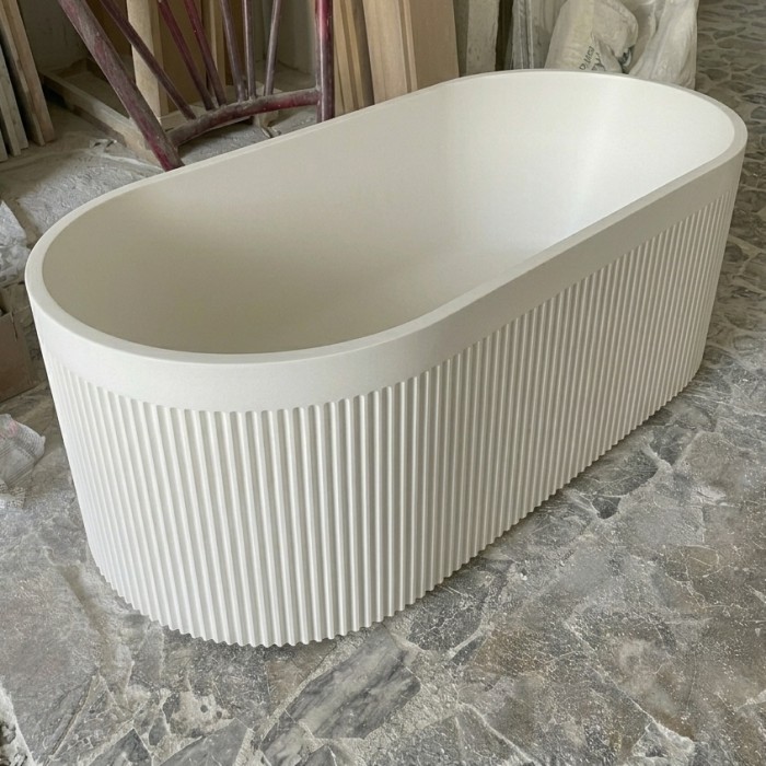 Canal Style Solid Surface Freestanding Bathtub