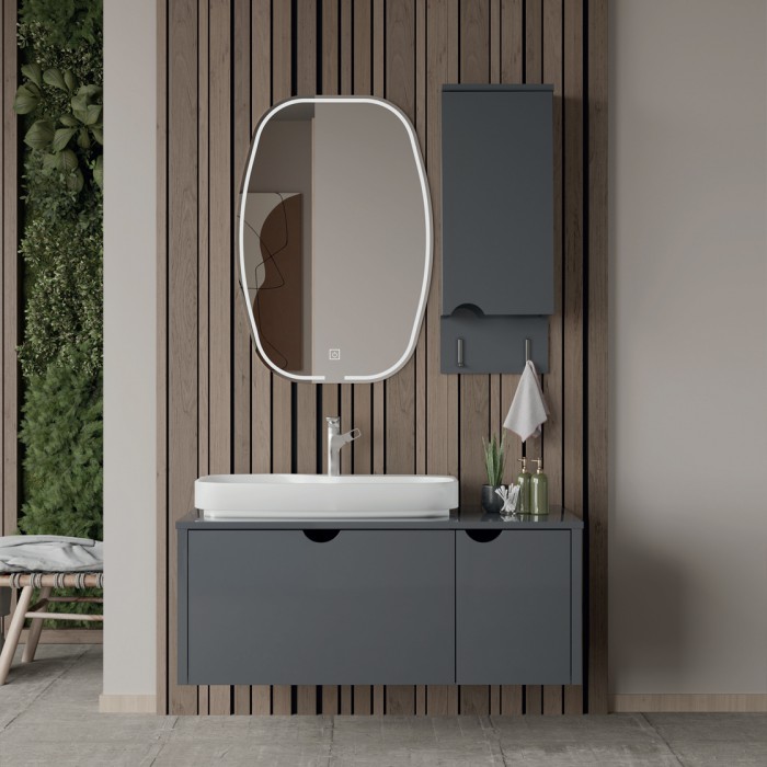 Tios lacquer bathroom cabinet vanity